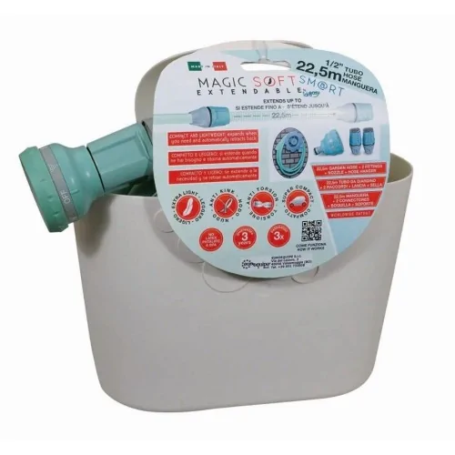 Furtun gradina fi13mm(1:2 )×22.5max. magic soft smart +duza,2mufe,suport,cos 2730