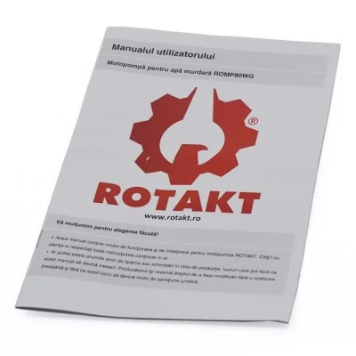 Motopompa Rotakt ROMP80WG, pentru apa murdara, 3&quot