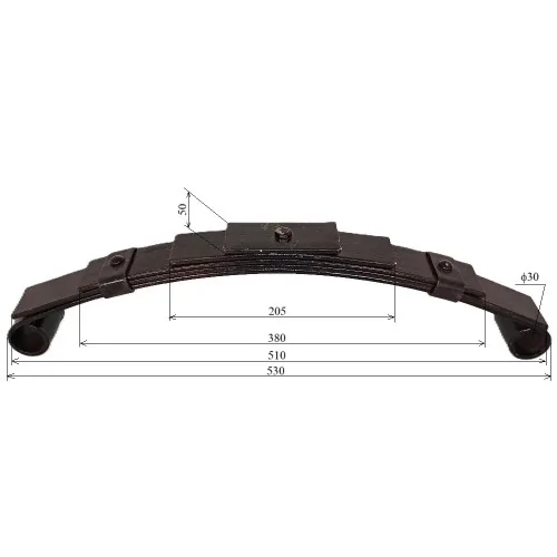 Arc lamelar suspensie spate pentru triciclu electric Guliver